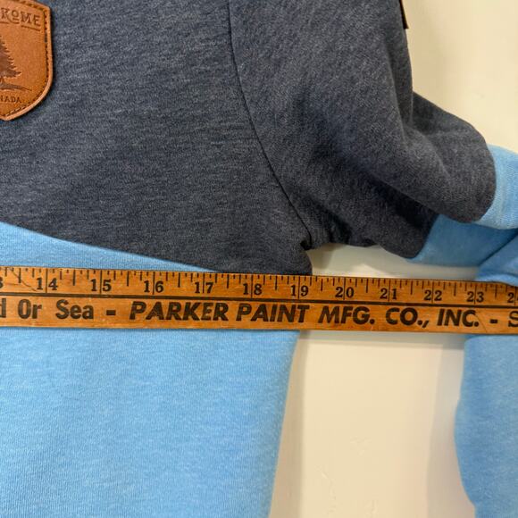 Wanakome Women's Selene Hoodie Sweatshirt Pullover Colorblock Blue Medium - Picture 4 of 7